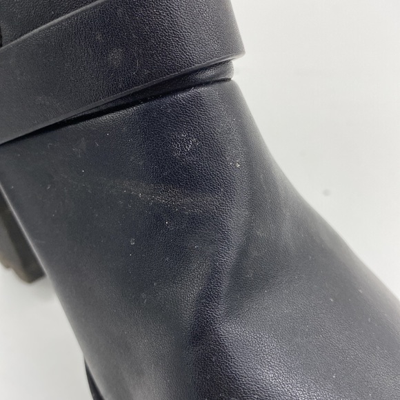 Charlotte Russe Platform Ankle Booties Buckle Black Womens Size 8 - Picture 11 of 16